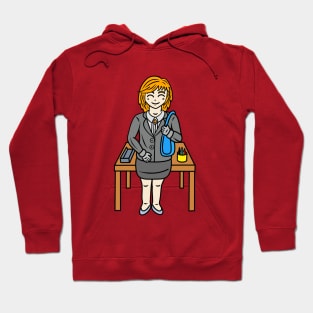 Kawaii chibi office lady Hoodie